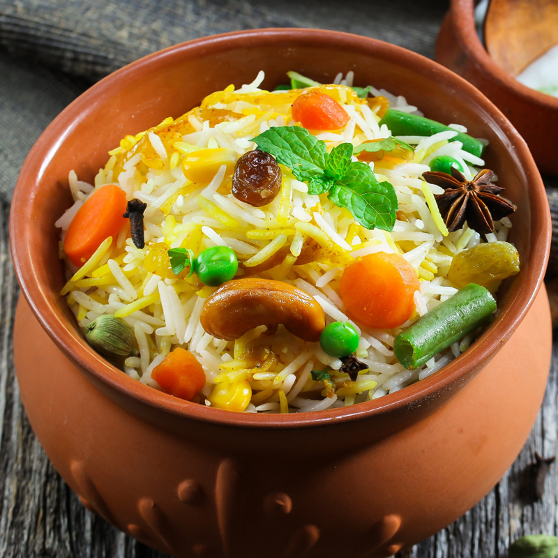 Vegetable Dum Biryani image